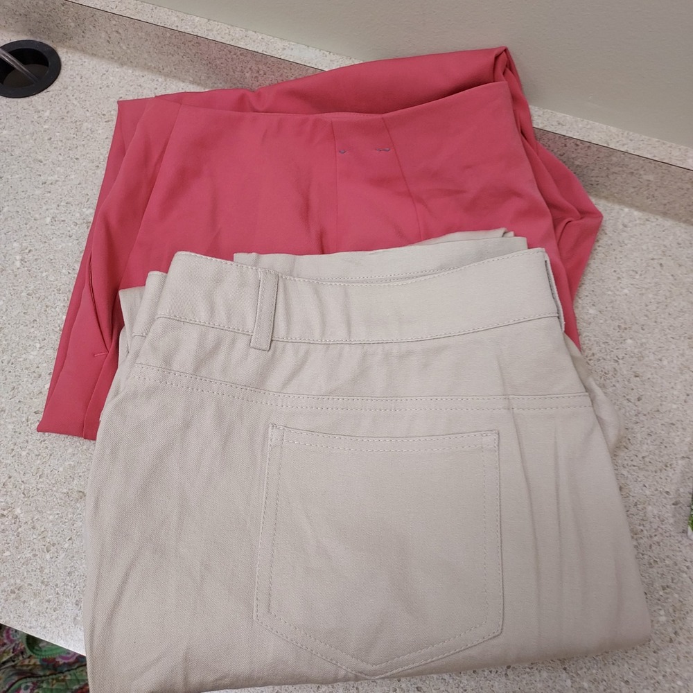 Plus size Lot of 2 Worthington Charter Club Dress pants Business Casual size 18